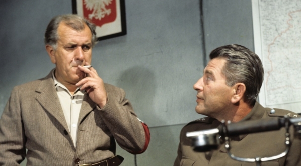  Wacław Kowalski i Tadeusz Schmidt w filmie Jerzego Passendorfera "Akcja Brutus" z 1970 roku.  
