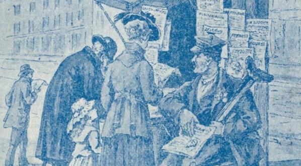  Reprodukcja rysunku Tadeusza Rybkowskiego (pocztówka)  