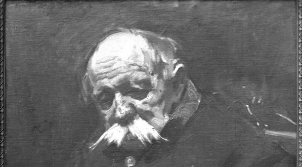  Obraz Konrada Krzyżanowskiego przedstawiający portret pana Wyleżyńskiego.  