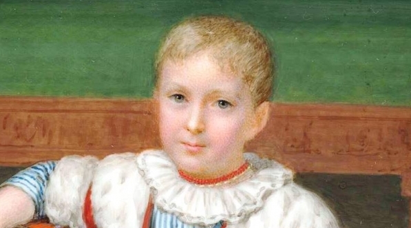  "Adam Potocki z Krzeszowic w wieku 5 lat " Józefa Sonntaga.  