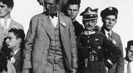  Delegacja amerykańskiego oddziału Towarzystwa Gimnastycznego "Sokół" podczas pobytu w Krakowie w 1925 roku.  