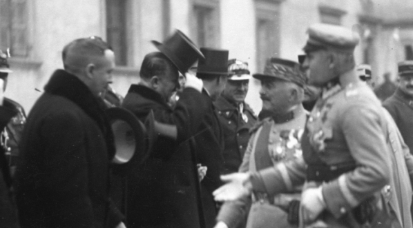  Wizyta marszałka Francji Louisa Francheta d'Esperey w Warszawie 18 listopada 1927 roku.  