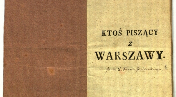  Franciszek Salezy Jezierski "Ktoś piszący z Warszawy" (strona tytułowa)  
