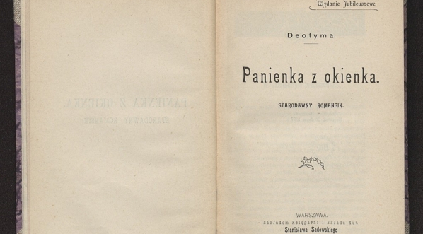  Deotyma [Jadwiga Łuszczewska] "Panienka z okienka : starodawny romansik" (strona tytułowa)  