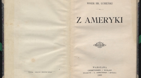  Roger Łubieński "Z Ameryki" (strona tytułowa)  