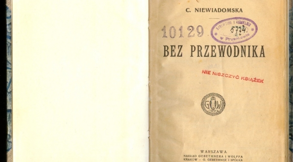  Cecylia Niewiadomska "Bez przewodnika" (strona tytułowa)  