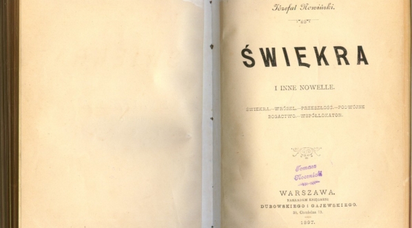  Józefat Nowiński "Świekra i inne nowelle" (strona tytułowa)  