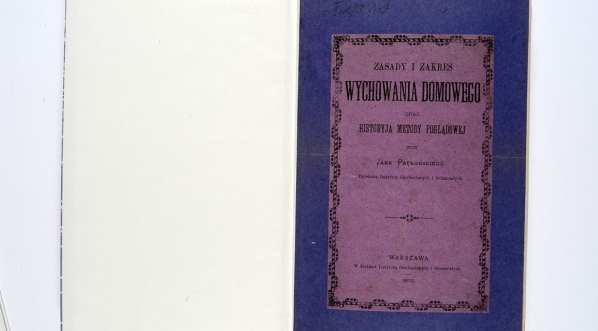 Jan Papłoński "Zasady i zakres wychowania domowego oraz historyja metody poglądowej" (strona tytułowa)  