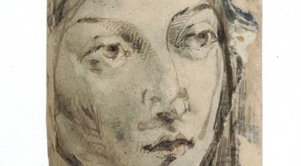  Cyprian Kamil Norwid, portret młodej kobiety w zielonej chuście (1857 r.)  