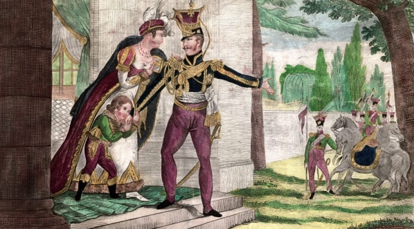  Pożegnanie księcia Poniatwoskiego z rodziną  