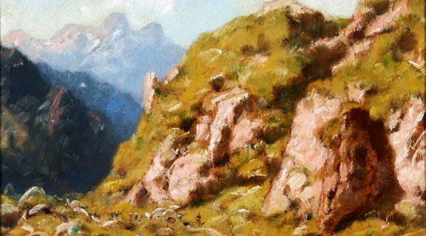  "Krajobraz górski"   Władysława Aleksandra Maleckiego.  