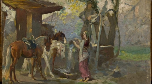  "Konie u wodopoju"  Wacława Pawliszaka.  