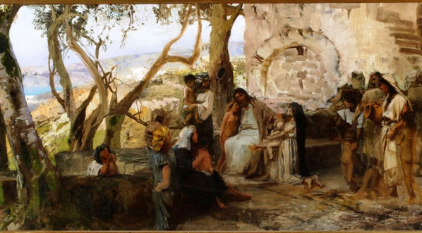  "Chrystus wśród dzieci" Henryka Siemiradzkiego.  