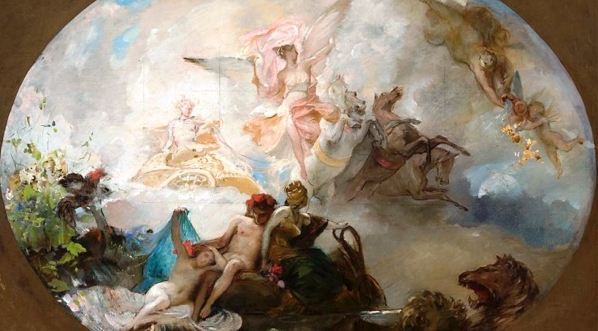  "Jutrzenka"  (projekt plafonu) Henryka Siemiradzkiego.  