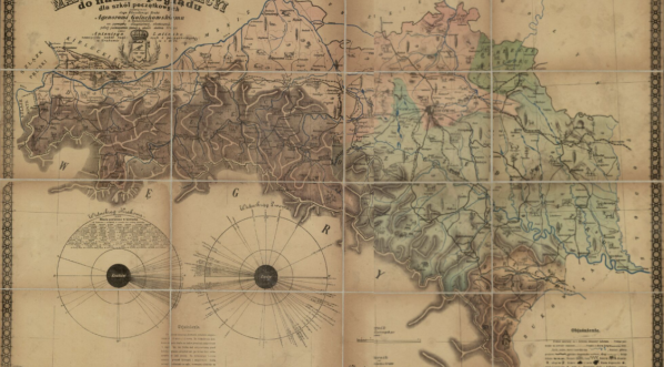  "Mapa Królestwa Galicyi do nauki z poglądu : dla szkół początkowych : poświecona Jego Ekscellencyi Hrabi Agenorowi Gołuchowskiemu c. k. Namiestnikowi na pamiątkę długoletniej, skutecznej, pełnej poświęcenia pracy około dobra kraju."  