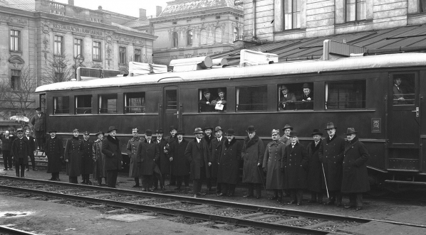  Benzynowy wagon motorowy, Kraków 1927 r.  