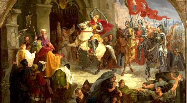  "Wjazd Bolesława Chrobrego do Kijowa" Wincentego Smokowskiego.  