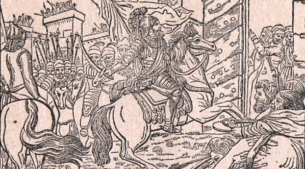  "Bolesław Wielki uderza mieczem w bramę Kijowa."  