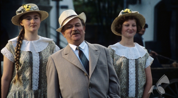  Bogdan Bar na planie filmu Andrzeja Barańskiego "Dwa księżyce" z 1993 roku.  