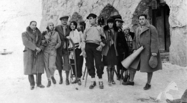  Na planie filmu Juliusza Gardana "Policmajster Tagiejew" z 1929 roku.  