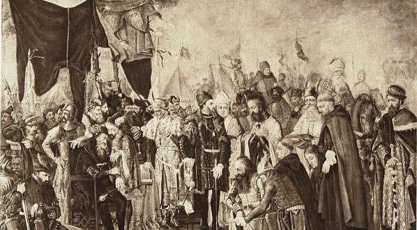  "Hołd rycerzy inflanckich" Maurycego Gottlieba.  