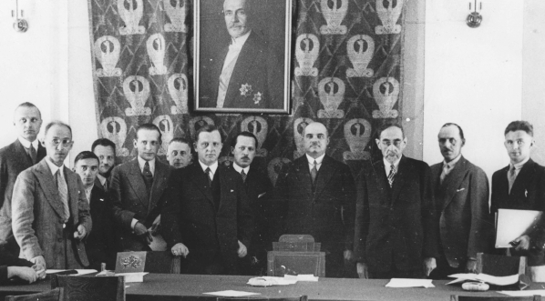  Konferencja prasowa w Ministerstwie Pracy i Opieki Społecznej w Warszawie na temat umowy polsko-niemieckiej o ubezpieczeniach społecznych 17.06.1931 roku.  