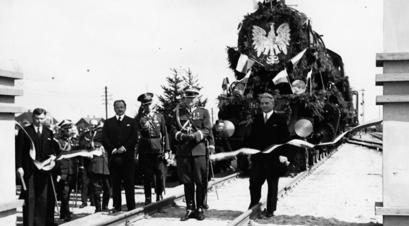  Otwarcie linii kolejowej Zegrze - Radzymin - Zegrze 22.08.1936 r.  