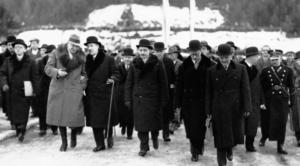  Poświęcenie zapory wodnej na Sole w Porąbce 13.12.1936 r. (2)  