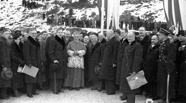 Poświęcenie zapory wodnej na Sole w Porąbce 13.12.1936 r.  