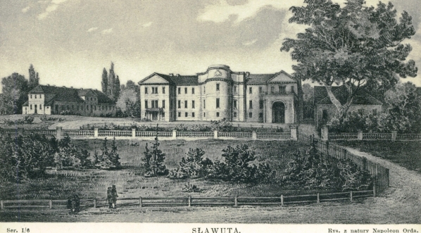  "Sławuta (G. Wołyńska), starożytna rezydencya XX Sanguszków."  