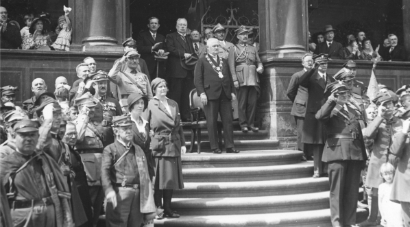  Zlot członków Towarzystwa Gimnastycznego "Sokół" z Wielkopolski w Poznaniu w lipcu 1931 roku.  