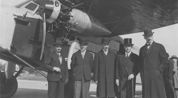  Otwarcie linii lotniczej Warszawa-Bukareszt, Warszawa 1931 r.  