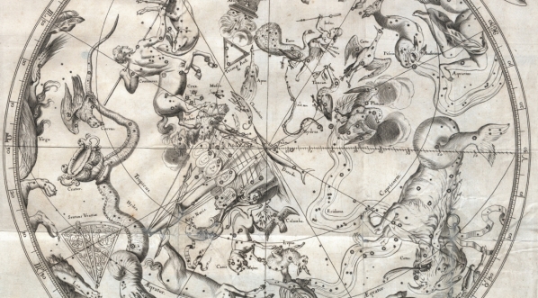  Mapa nieba zamieszczona w książce Jana Heweliusza. (1)  