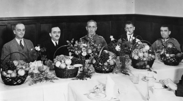  Wizyta generała Gustawa Orlicz-Dreszera w Detroit w Stanach Zjednoczonych, październik 1931 roku.  