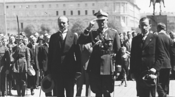  Rocznica wymarszu Pierwszej Kompanii Kadrowej - uroczystości w Warszawie, 05.08.1931 r.  