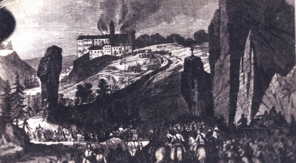  Langiewicz wchodzi do Pieskowej Skały.  