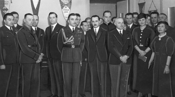  Otwarcie lokalu klubowego Aeroklubu Warszawskiego w Warszawie, styczeń 1937 roku.  