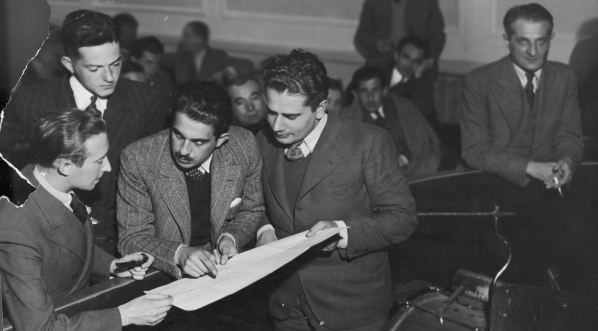  Próba generalna w Teatrze Banda w Warszawie w latach 1932-1933.  