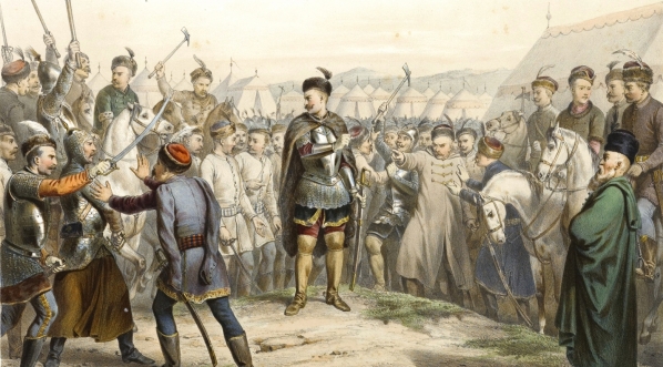  Obrazy z Pamiętników J. C. Paska - J. C. Pasek nie chce przysięgać w kole rycerskim".  