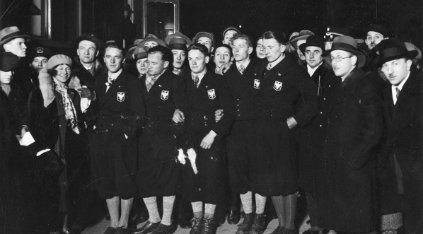  Wyjazd polskiej ekipy na Zimowe Igrzyska Olimpijskie w Lake Placid w 1932 roku.  