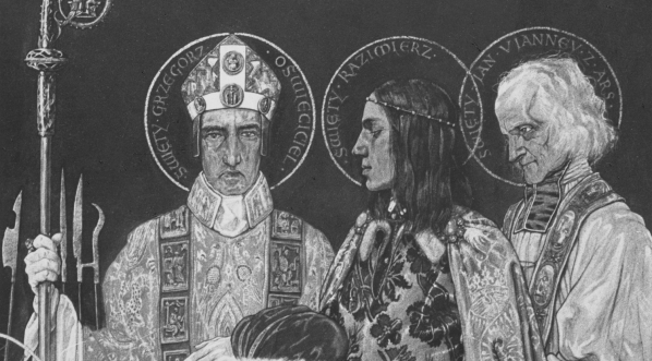  Fragment obrazu artysty malarza Jana Henryka Rosena.  