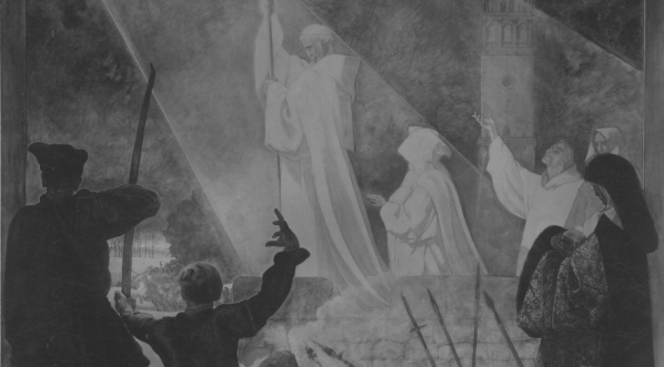  Obraz artysty malarza Jana Henryka Rosena "Obrona Jasnej Góry".  