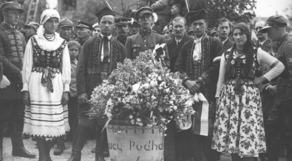  Uroczystość odsłonięcia pomnika Władysława Orkana w Nowym Targu w lipcu 1934 roku.  