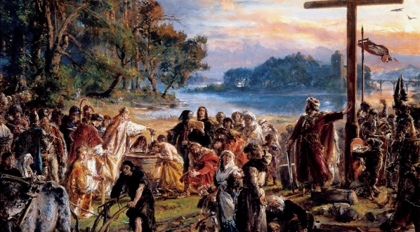  "Chrystianizacja Polski A.D. 966" Jana Matejki.  