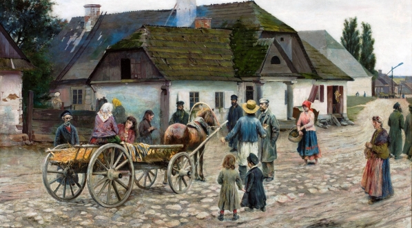  "Ulica w Siennicy" Władysława Podkowińskiego.  