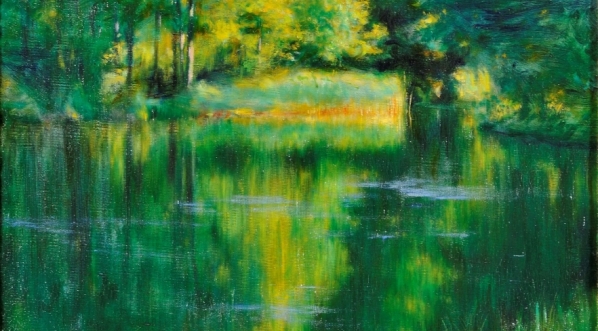  "Jezioro w parku" Władysława Podkowińskiego.  