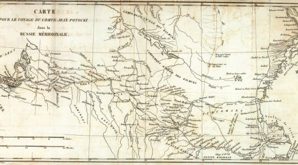  "Carte pour le voyage du comte Jean Potocki dans la Russie Meridionale".  