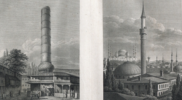  "Widok Kolumny porfirowej.  Widok Solimanii i wieży. Szkicował L. Fuhrman. Sztychował Veith w Dreźnie". ował  