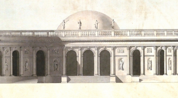  "Projets des bâtiments pour un Musée des beaux arts de la composition de Cte Stanislas Potocki."  