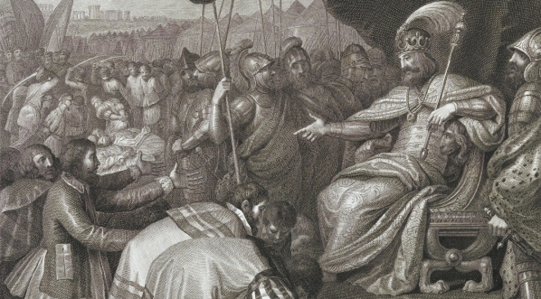  "Mieczysław II. Pomorzanów zbuntowanych karze [...] Miecislaus II. Pomeranos rebelles plectit [...]" Angela Campanelli.  